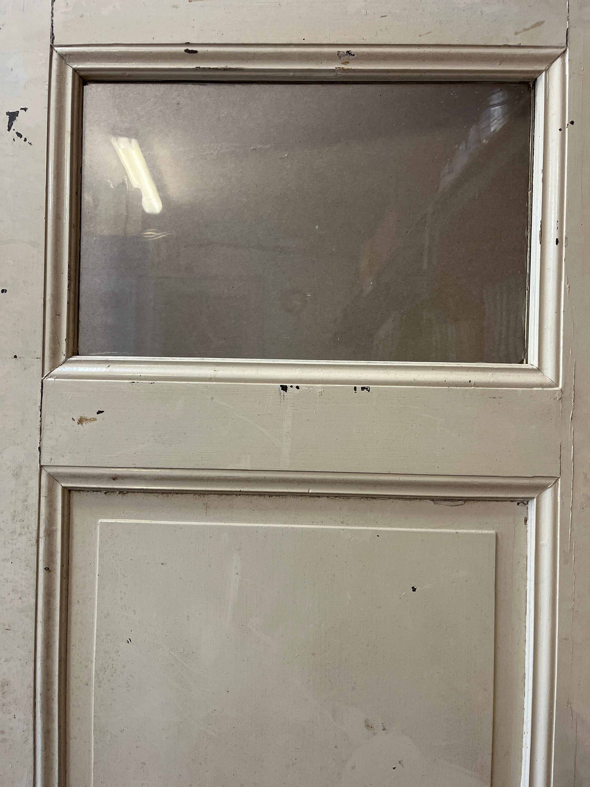 Begagnad innerdörr med glas, 1900-tal