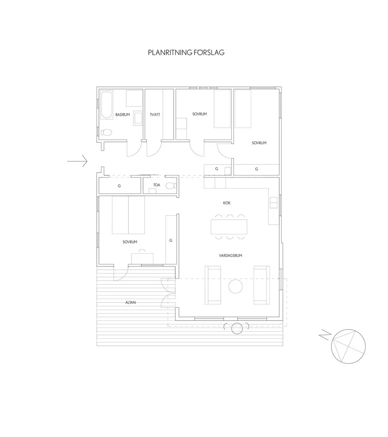 Ombyggnation av 70-tals hus